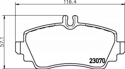 HELLA PAGID 8db355018311 -  Комплект тормозных колодок, дисковый тормоз